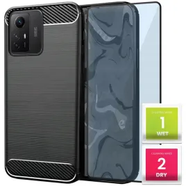 etui-do-xiaomi-redmi-note-12s-czarne-karbon-pancerne-case-szklo-9h