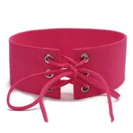 naszyjnik-choker-rozowy-fuksja-zamsz-wiazany