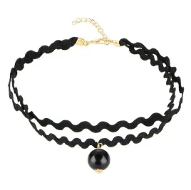 naszyjnik-choker-czarny-zloty-podwojny-koronka-obroza-koralik