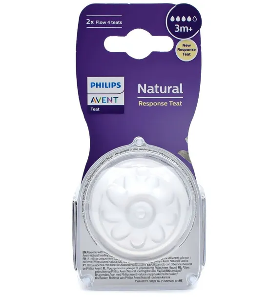 PHILIPS AVENT NATURAL SMOCZEK DO BUTELKI 3M+ PRZEPŁYW 4 2 SZT. SCY964/02