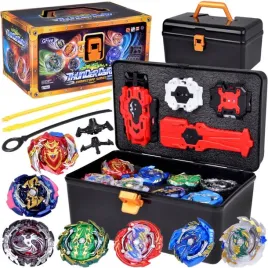 mega-duzy-zestaw-wurzutnie-8-dyskowe-baczkow-gyro-spinner-w-walizce