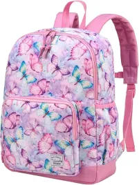 plecak-do-szkoly-na-wycieczki-dla-dzieci-wodoodporny-motyw-motyli-rozowych
