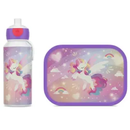 zestaw-dzieciecy-bidon-i-lunchbox-campus-unicorn-glow-mepal-750-ml