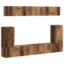 zestaw-szafek-rtv-5-szt-stare-drewno-material-drewnopochodny