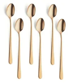 komplet-6-lyzeczek-do-latte-amefa-austin-trend-zlote-dlugie