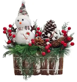 stroik-swiateczny-z-balwanem-na-drewnianej-podstawie-dekoracje