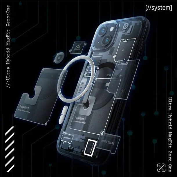 plecki-spigen-do-apple-iphone-15-plus-szary-kolekcja-ultra-hybrid-mag