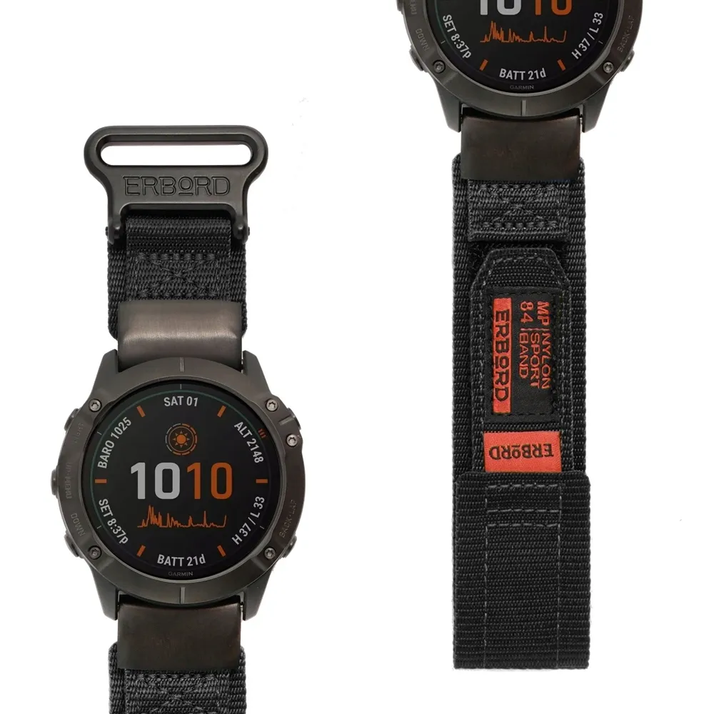 pasek-nylonowy-erbord-quickfit-do-garmin-fenix-5-6-6-pro-7-sportowa-opaska-kolor-czarny