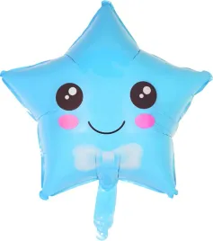 balon-foliowy-gwiazdka-usmiechnieta-niebieska-45cm