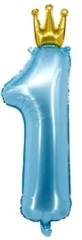 balon-foliowy-cyfra-1-z-korona-niebieska-90-cm