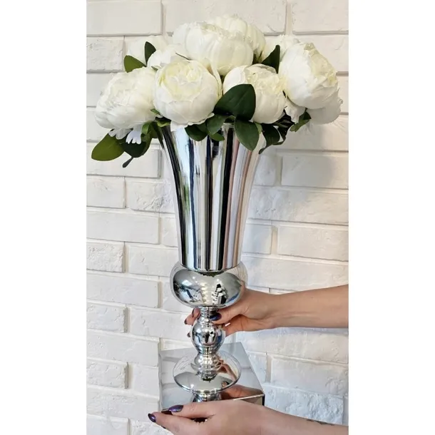 wazon-madex-decor-metal-42cm-kolor-srebrny