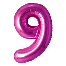 balon-foliowy-cyfra-9-fuksja-40