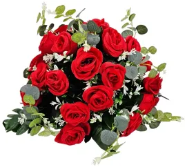 gotowa-kompozycja-stroik-z-rozy-roza-eukaliptus