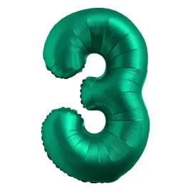 balon-foliowy-cyfra-3-zielona-matowa-100-cm