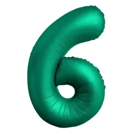 balon-foliowy-cyfra-6-zielona-matowa-100-cm