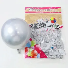 balony-glossy-srebrny-12-50-szt