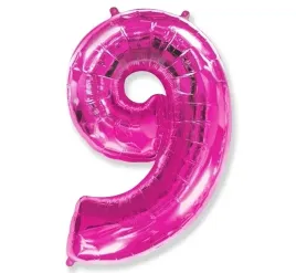 balon-foliowy-cyfra-9-fuksja-40