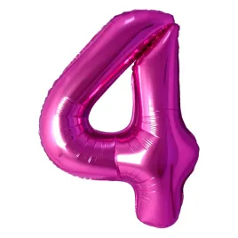 balon-foliowy-cyfra-4-fuksja-40