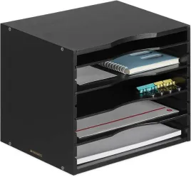 regal-polka-na-dokumenty-drewniana-33-x-26-x-25-cm-czarny-odcienie-brazu