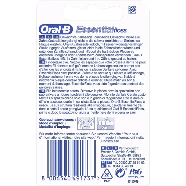 nici-dentystyczne-oral-b-essential-floss-50m-mint-rodzaj-nici
