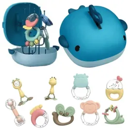 zestaw-9-grzechotek-gryzak-walizka-suszarka-wieloryb-podstawka-stabilizator