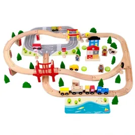 zestaw-drewniany-landtoys-92-el-kolejka-dla-dzieci-3-lata