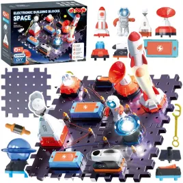 maly-elektronik-duzy-zestaw-doswiadczalny-rakieta-kosmonauta-obwody-stem