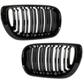 bmw-3-e46-nerki-grill-czarny-podwojne-zeberka