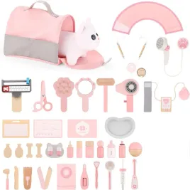 drewniany-zestaw-weterynaryjny-dla-dzieci-37-elementow-dla-kota-xgetop