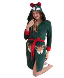 wyprzedaz-szlafrok-damski-z-kapturem-miekki-zielony-z-reniferem-2xl-xxl