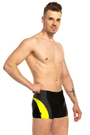 spodenki-kapielowe-bokserki-meskie-spin-czarny-zolty-fluo-xl