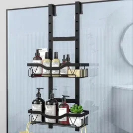 polka-prysznicowa-polka-do-lazienki-zawieszana-2-poziomowa-czarna-organizer