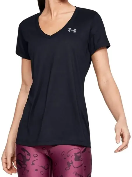 koszulka-under-armour-tech-solid-ssv-women-black-002-s-model-tech-ss-solid