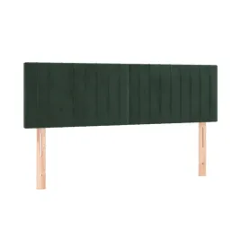 zaglowki-do-lozka-2-szt-ciemnozielone-72x5x78-88-cm-aksamit
