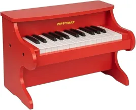 klawiatura-fortepianowa-dla-dzieci-drewnainy-instrument-25-klawiszy-czerwo