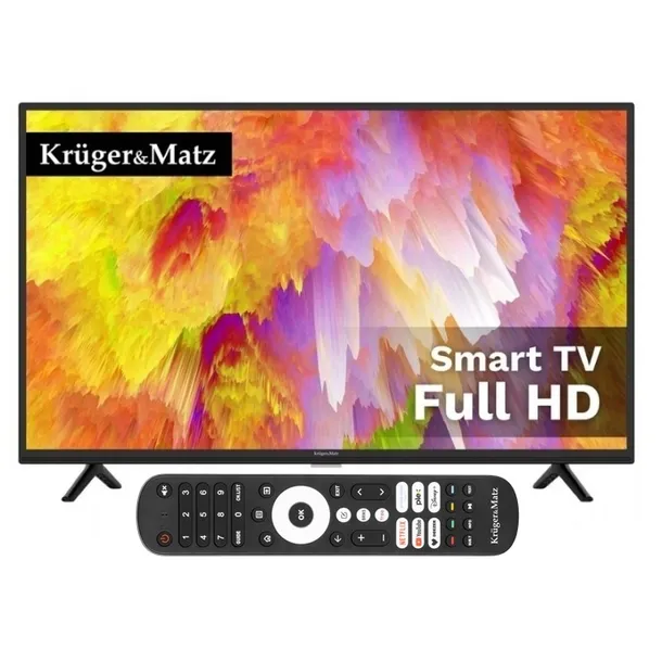 Telewizor 40" FHD Kruger&Matz smart TV Netflix DVB-T2/S2 H.265 Hevc
