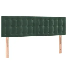 zaglowki-do-lozka-2-szt-ciemnozielone-72x5x78-88-cm-aksamit