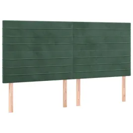 zaglowki-do-lozka-4-szt-ciemnozielony-80x5x78-88cm-aksamit