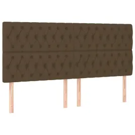 zaglowki-do-lozka-4-szt-ciemnobrazowy-100x7x78-88cm-tkanina