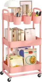 szafka-typu-wozek-3-poziomowy-dodatkowe-wiszace-kubki-do-biura-domu-rozowy