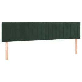 zaglowki-do-lozka-2-szt-ciemnozielone-90x5x78-88cm-aksamit