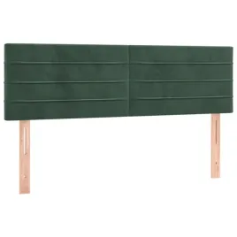 zaglowki-do-lozka-2-szt-ciemnozielone-72x5x78-88-cm-aksamit