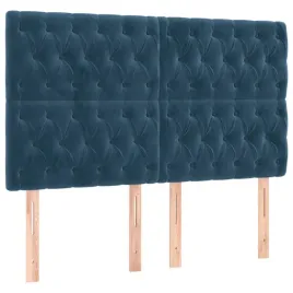 zaglowki-do-lozka-4-szt-ciemnoniebieski-72x7x78-88cm-aksamit