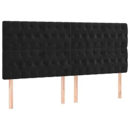 zaglowki-do-lozka-4-szt-czarne-100x7x78-88-cm-aksamit