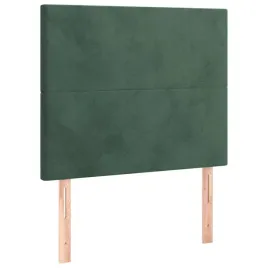 zaglowki-do-lozka-2-szt-ciemnozielony-100x5x78-88cm-aksamit