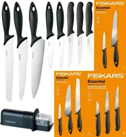 fiskars-essential-kpl-8-nozy-kuchenne-szefa-do-warzyw-ostrzalka-fiskars