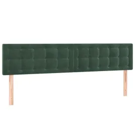 zaglowki-do-lozka-2-szt-ciemnozielony-80x5x78-88cm-aksamit
