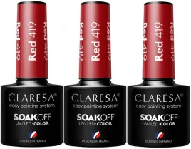 3-x-claresa-lakier-hybrydowy-red-419-5g-mocny-pigment-wysoka-trwalosc