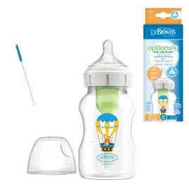 dr-brown-s-butelka-antykolkowa-options-330ml-ze-smoczkiem-3m-krolik