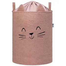 kosz-do-przechowywania-zabawek-sipo-rozowy-tkanina-43-l-kotek